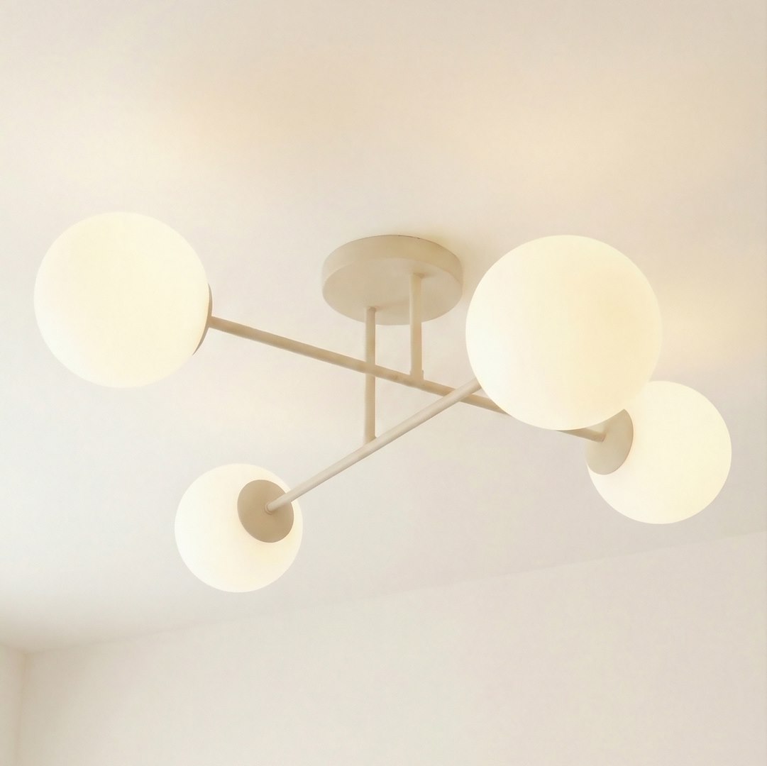 Plafondlamp Caalve Beige Ø14 cm - Afbeelding 3
