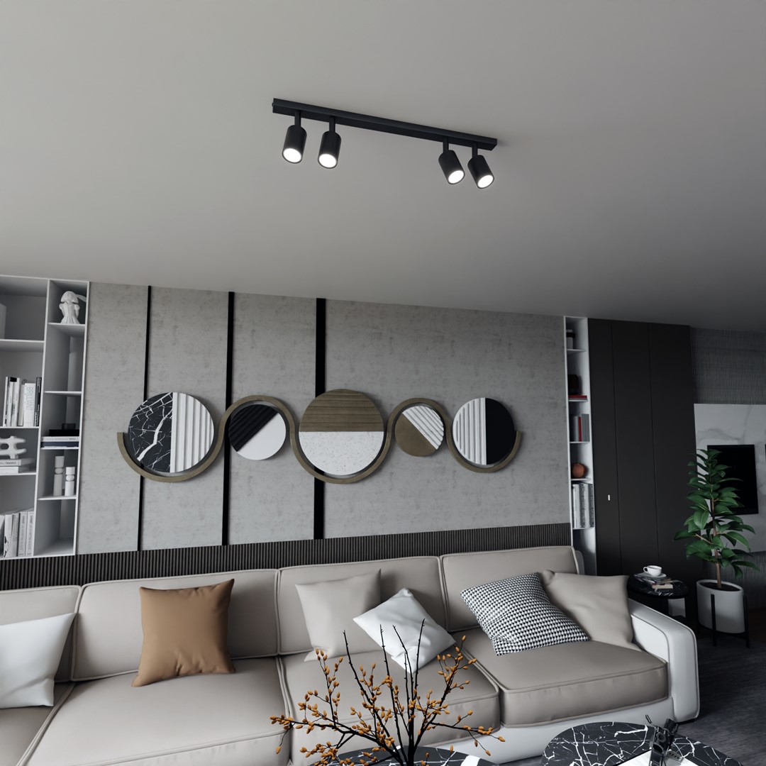 Plafondlamp Hullella Zwart - Afbeelding 3