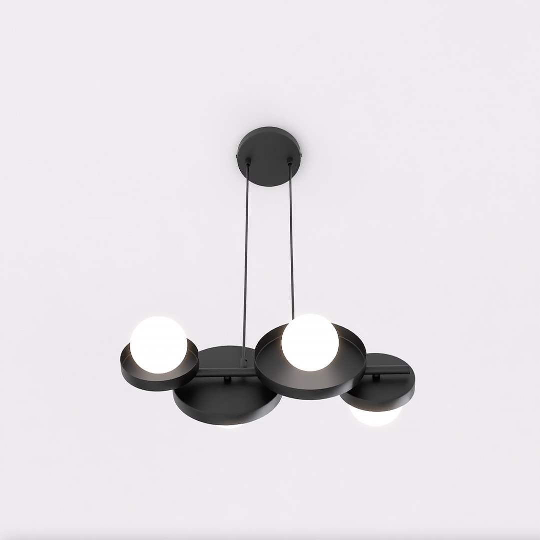 Hanglamp Skilvaro Zwart Ø10 cm - Afbeelding 3