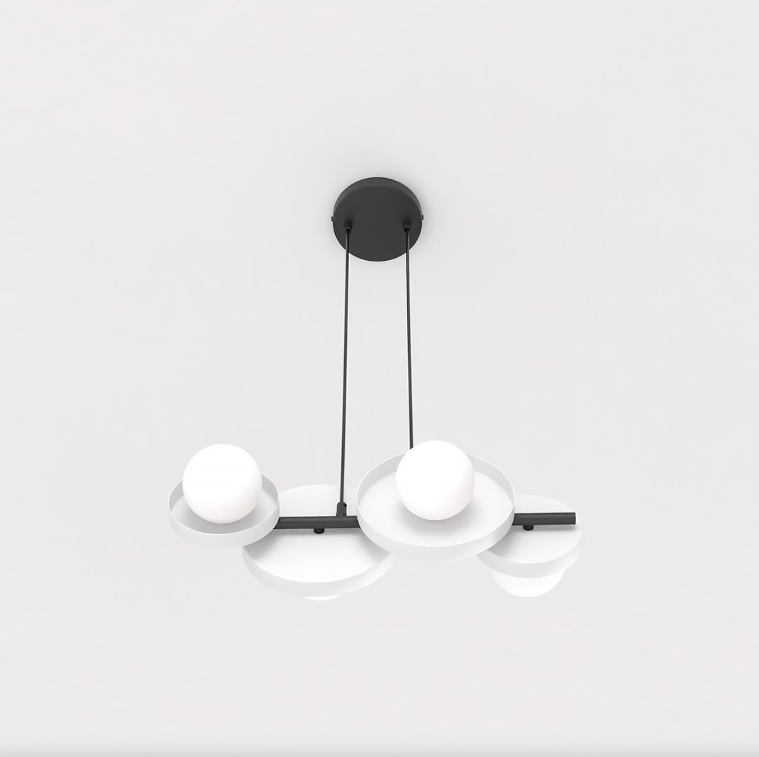 Hanglamp Slonda Wit Ø10 cm - Afbeelding 3