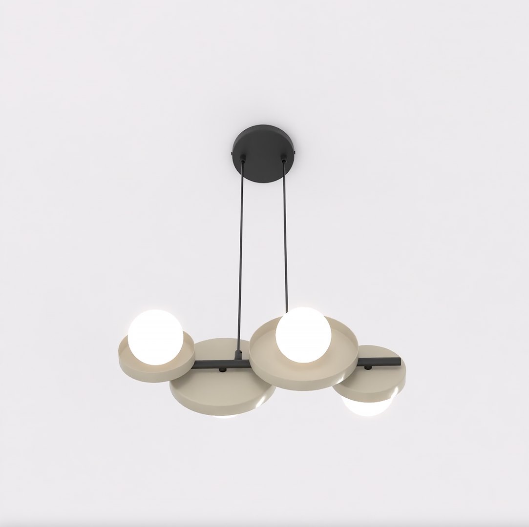 Hanglamp Meevano Wit Ø10 cm - Afbeelding 3