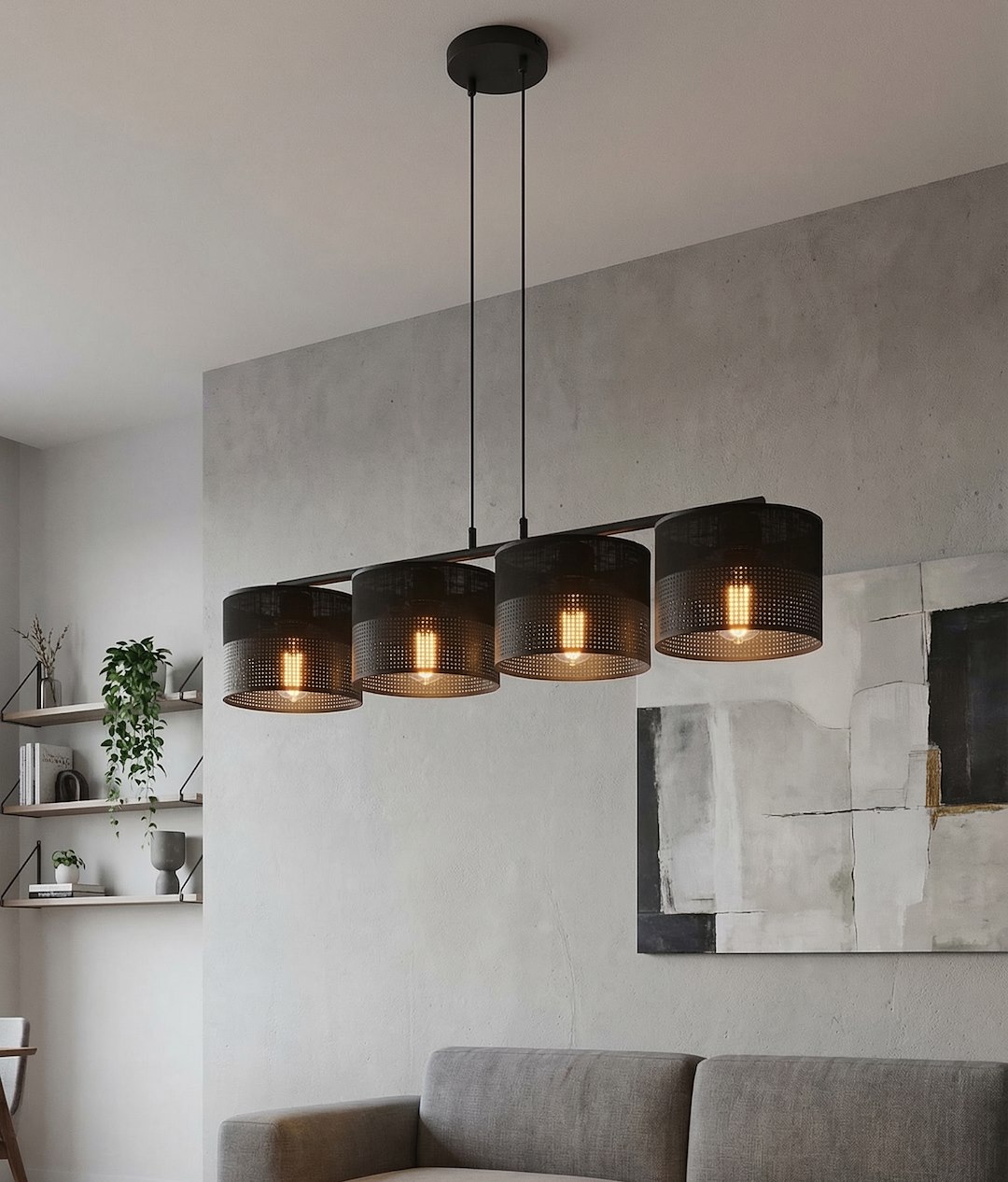 Hanglamp Daallena Zwart Ø20 cm - Afbeelding 3