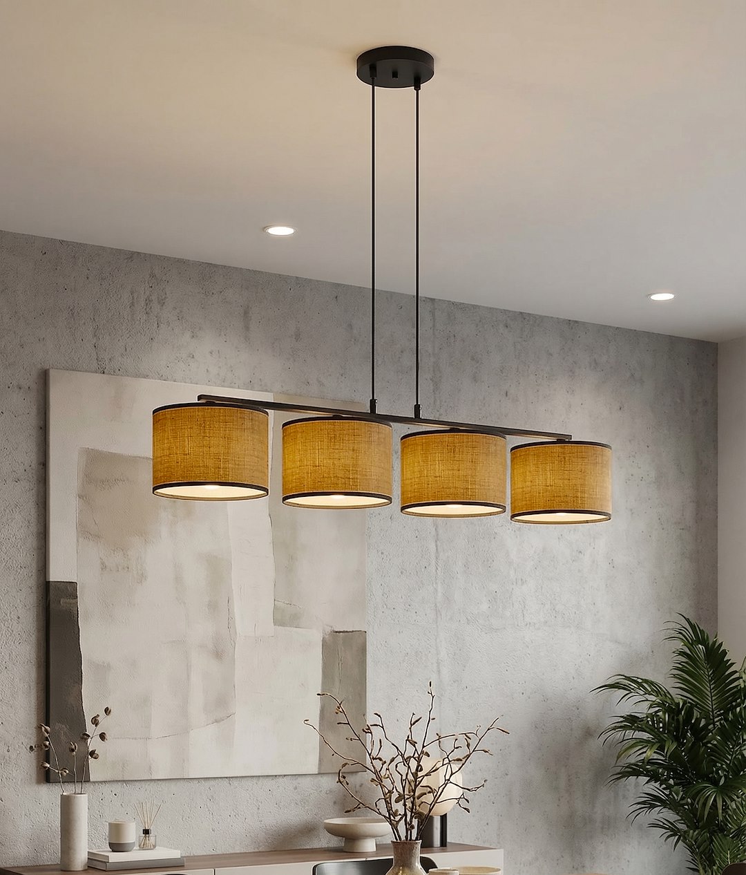 Hanglamp Jistone Bruin Ø20 cm - Afbeelding 3