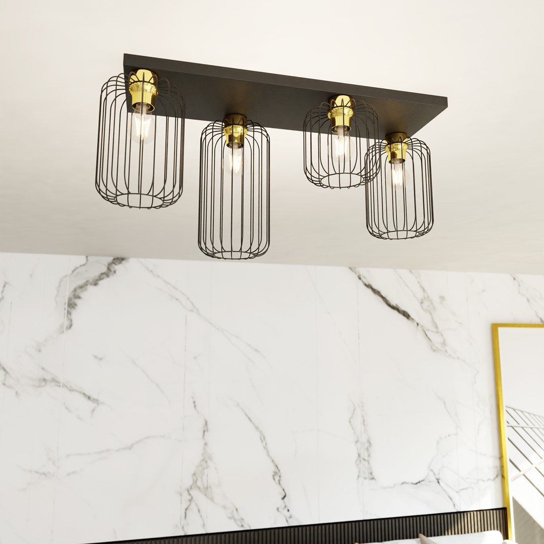 Plafondlamp Flenol Zwart Ø16 cm - Afbeelding 3