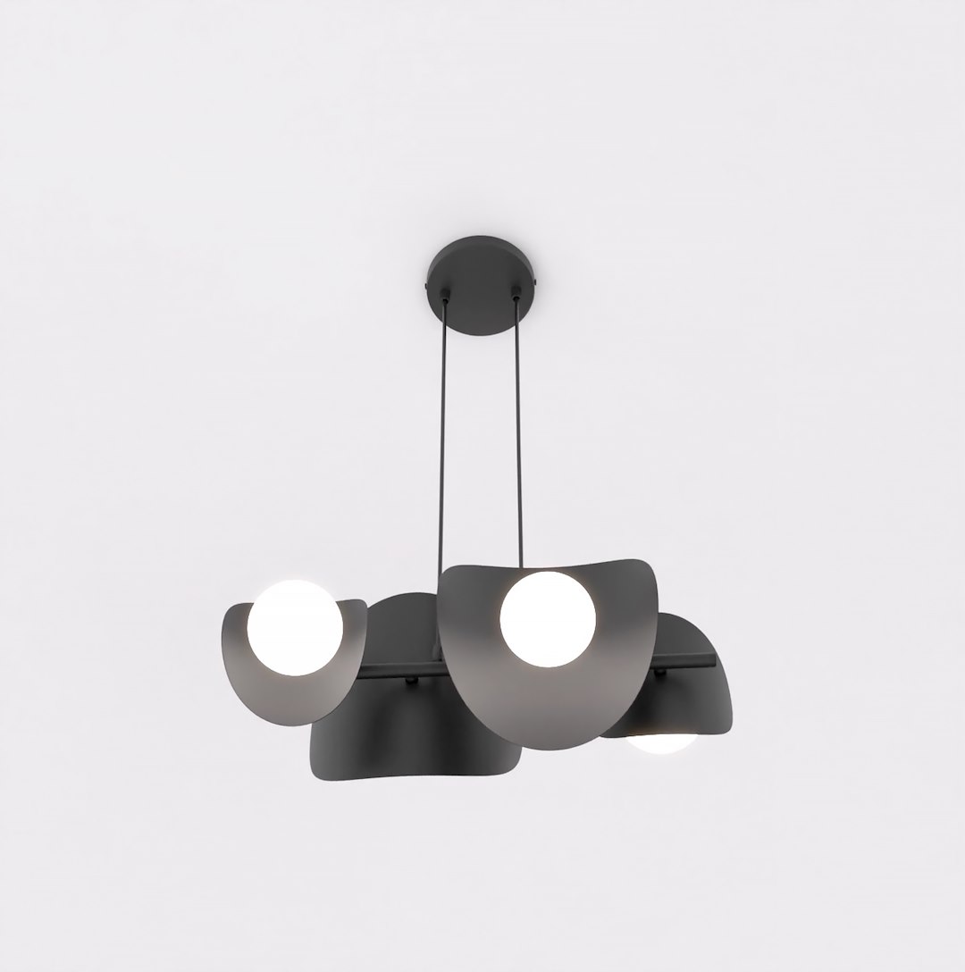 Hanglamp Govang Zwart Ø10 cm - Afbeelding 3