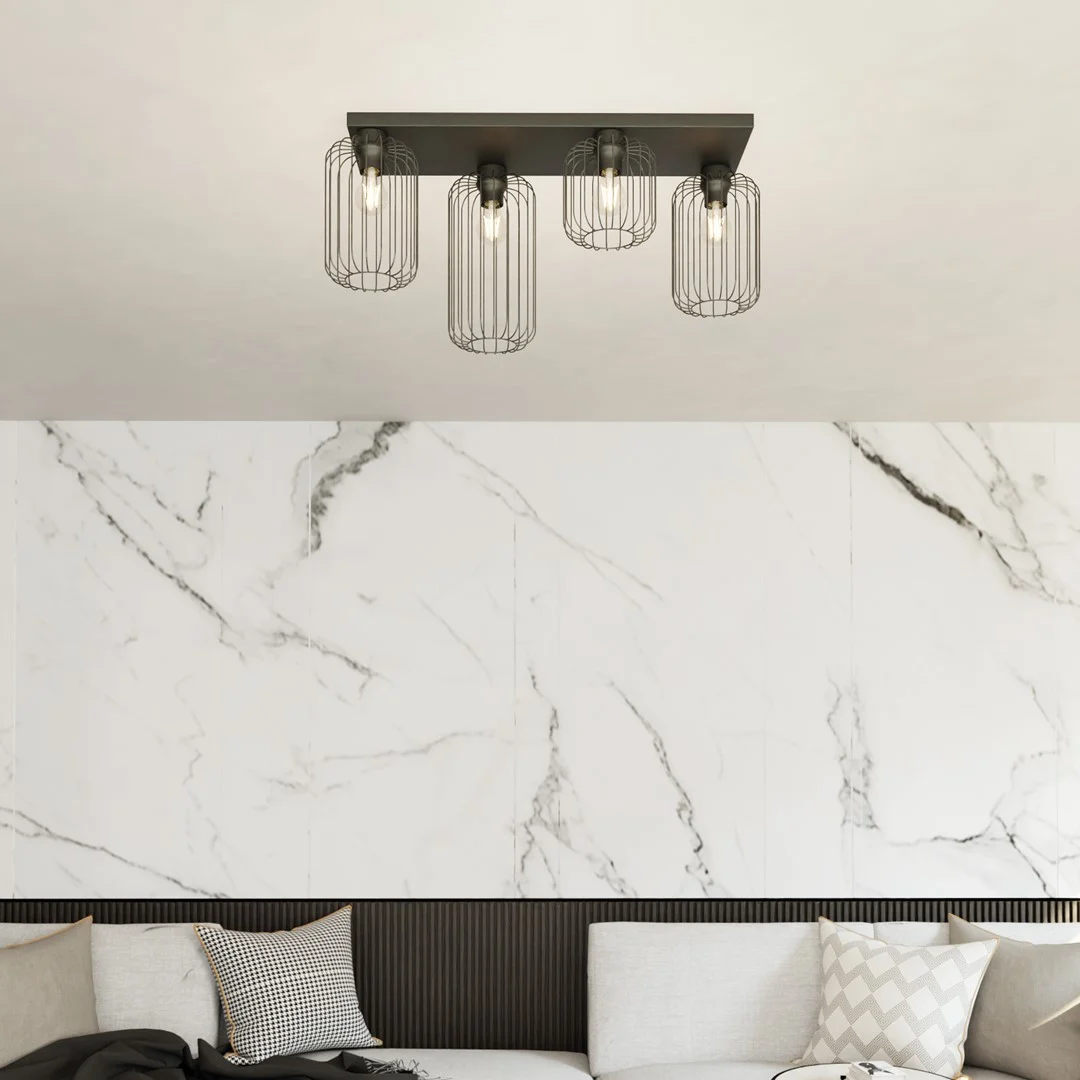 Plafondlamp Zauntek Zwart Ø16 cm - Afbeelding 3