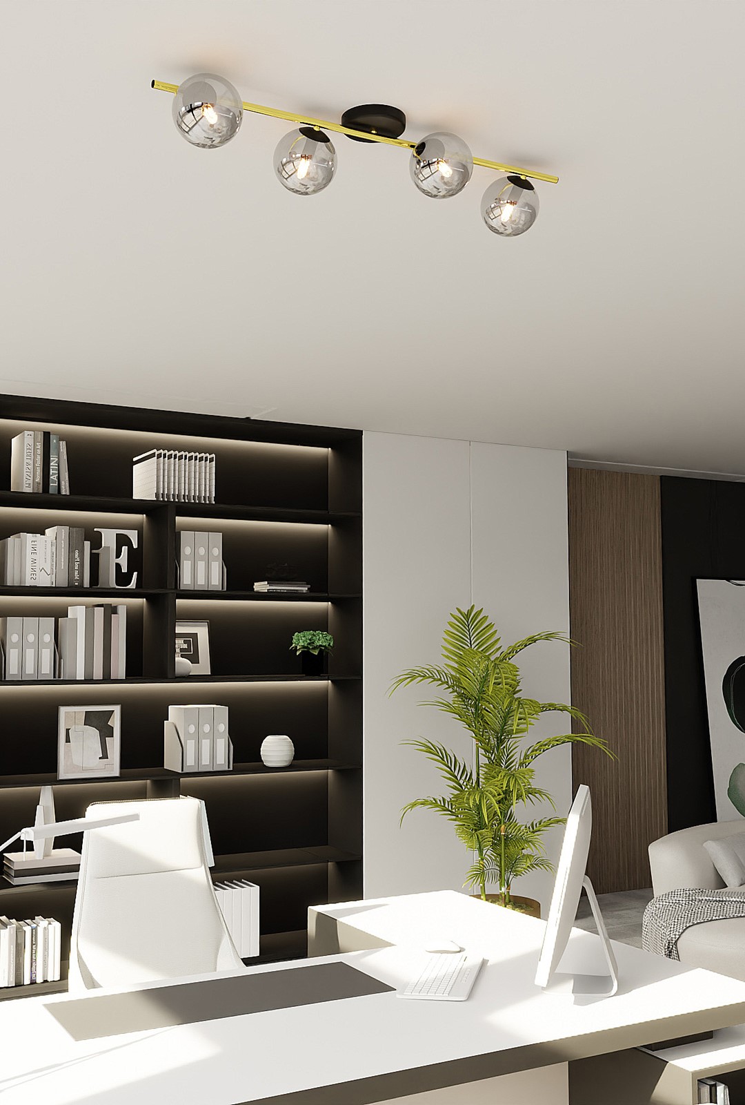 Plafondlamp Triesty Zwart Ø14 cm - Afbeelding 3