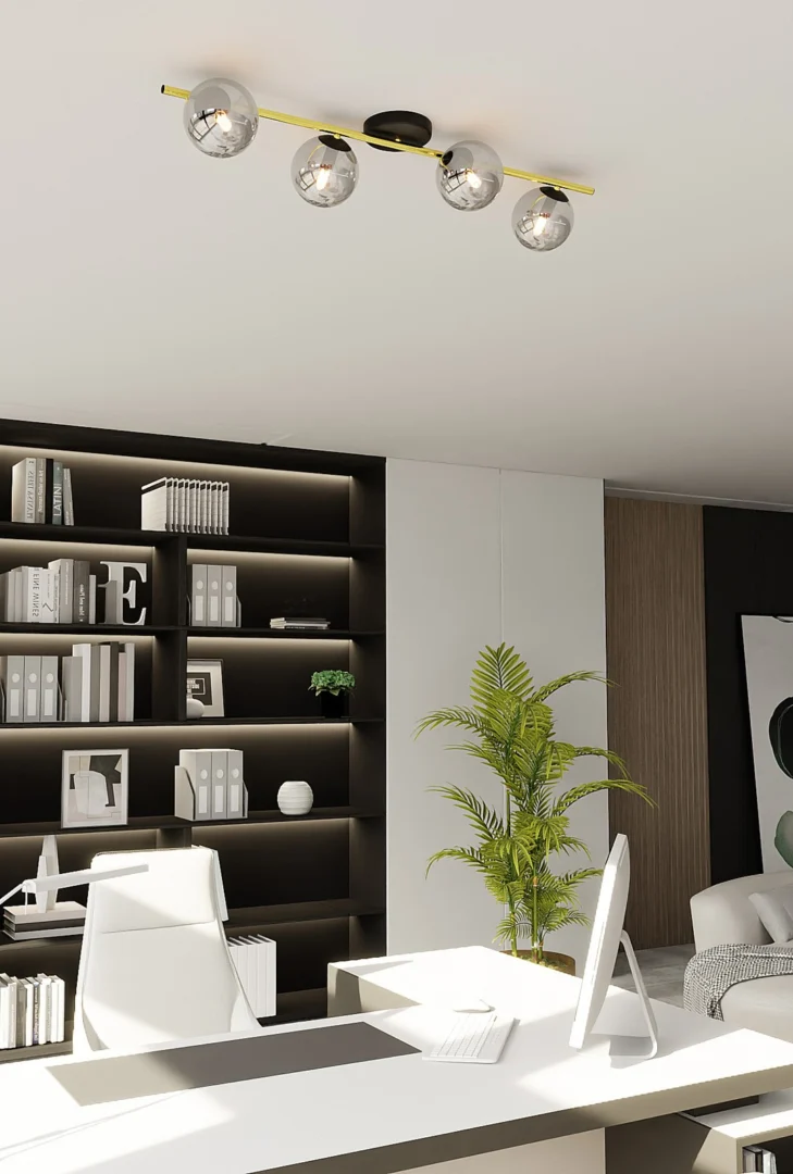 Plafondlamp Triesty Zwart Ø14 cm - Afbeelding 3