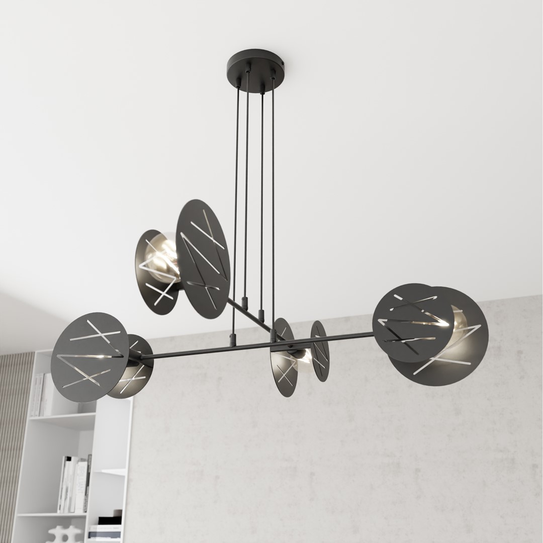Hanglamp Goostel Zwart Ø20 cm - Afbeelding 3