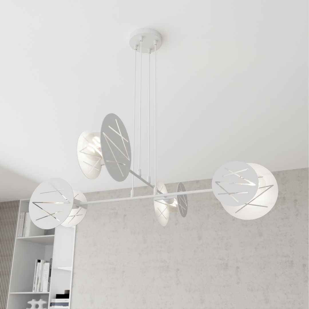 Hanglamp Stooster Wit Ø20 cm - Afbeelding 3