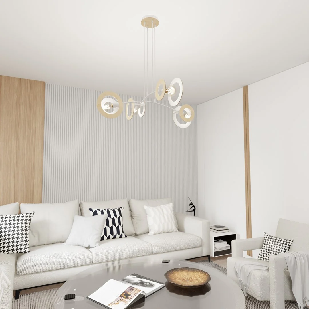 Hanglamp Ciellar Wit Ø20 cm - Afbeelding 3