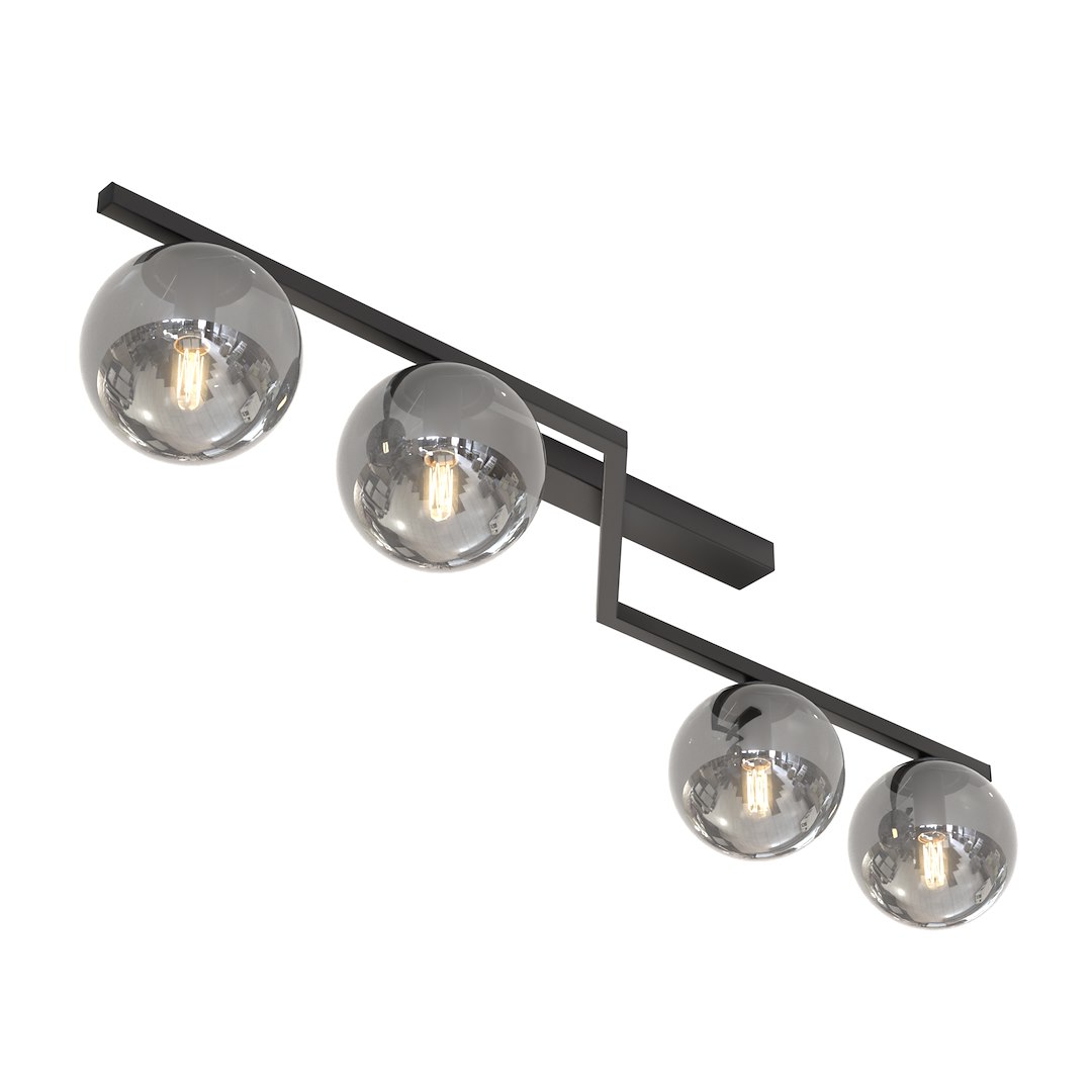 Plafondlamp Sloormaro Zwart Ø14 cm - Afbeelding 3