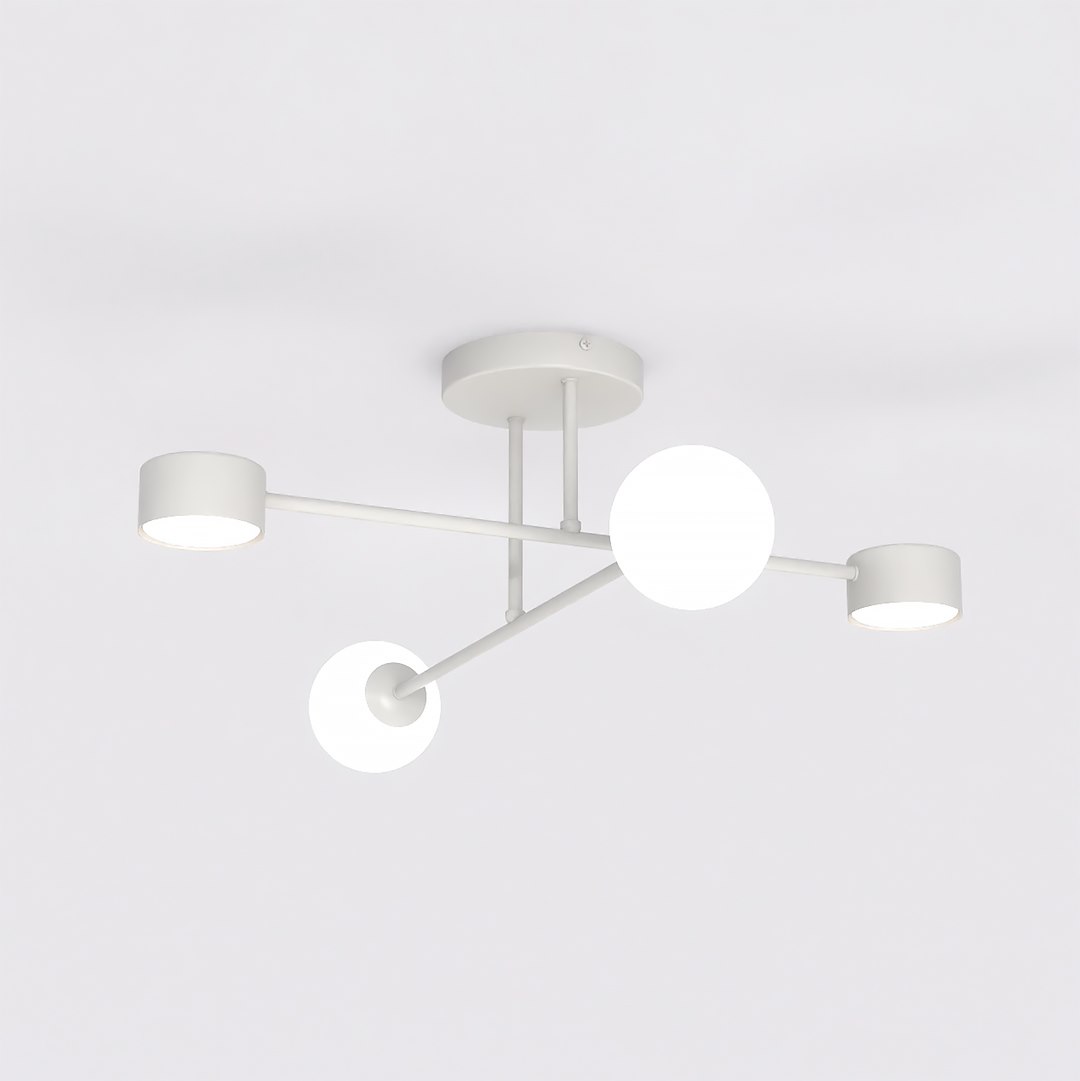 Plafondlamp Piedio Wit Ø10 cm - Afbeelding 3
