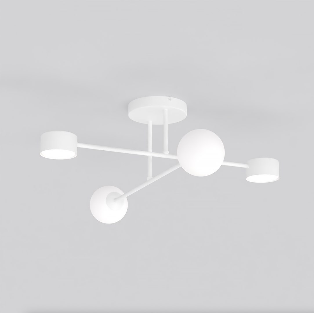 Plafondlamp Peiso Wit Ø10 cm - Afbeelding 3