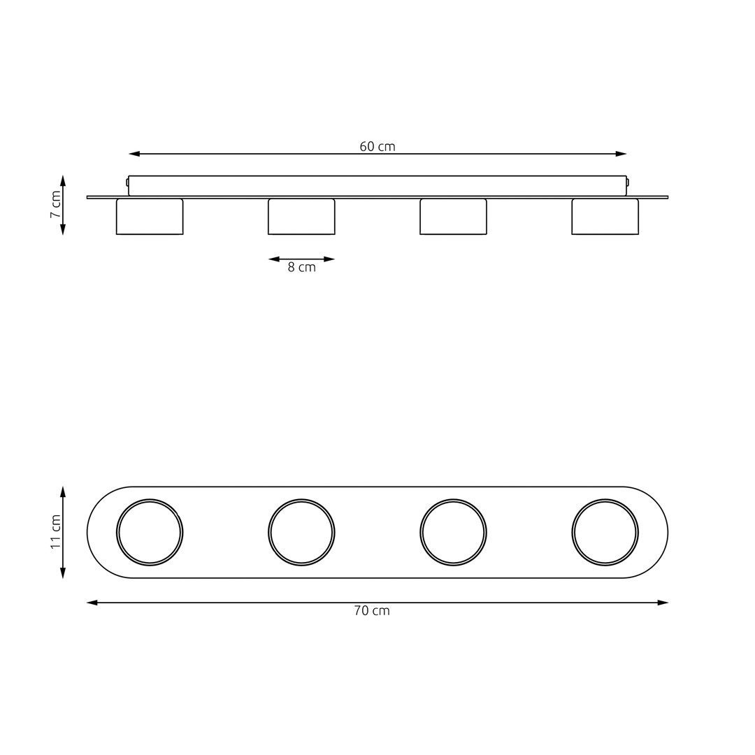 Plafondlamp Veimek Zwart - Afbeelding 3