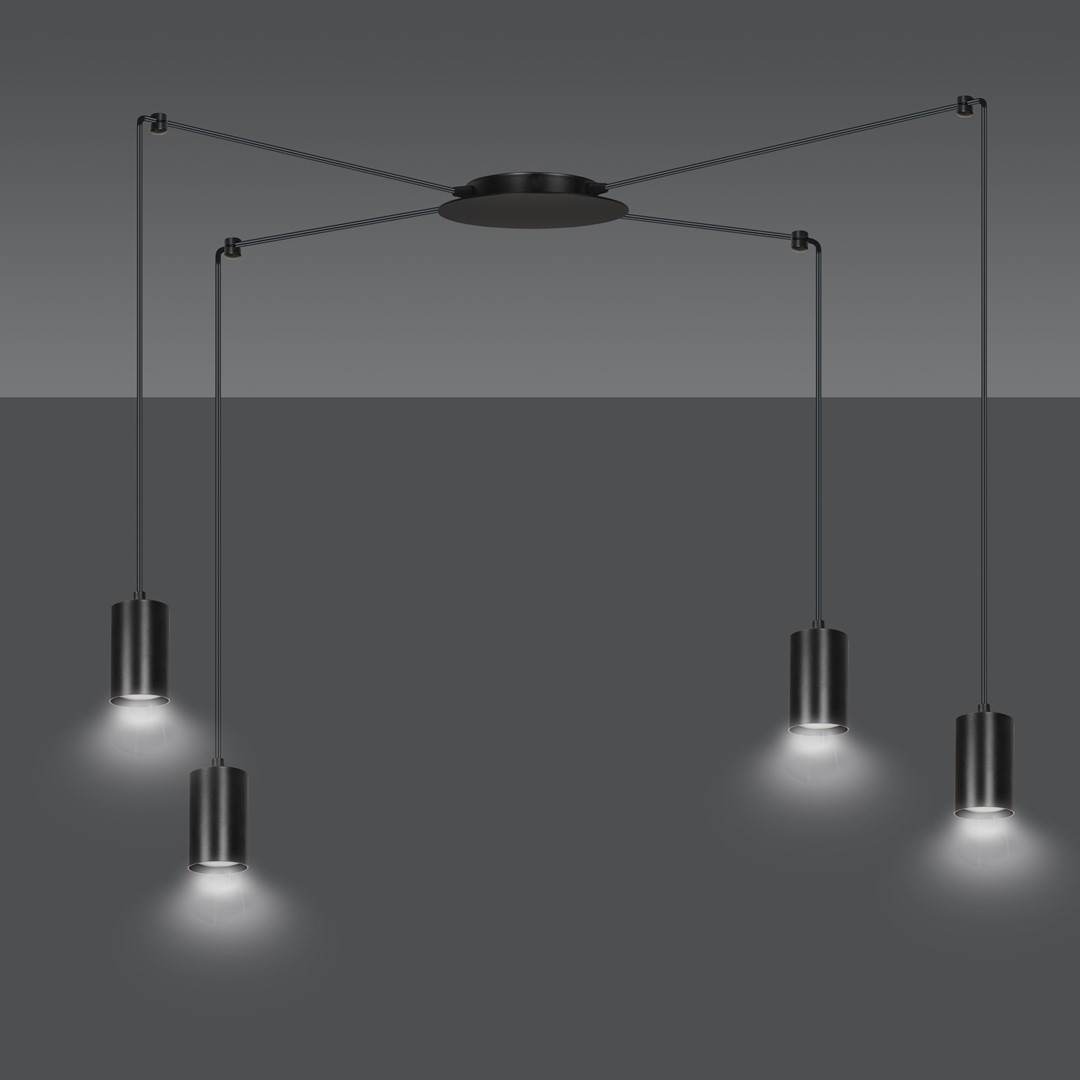 Hanglamp Nermoro Zwart - Afbeelding 3