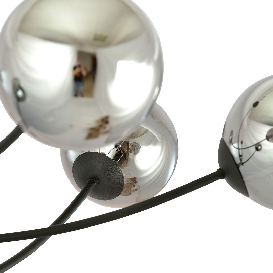 Plafondlamp Zeimmane Zwart Ø14 cm - Afbeelding 3