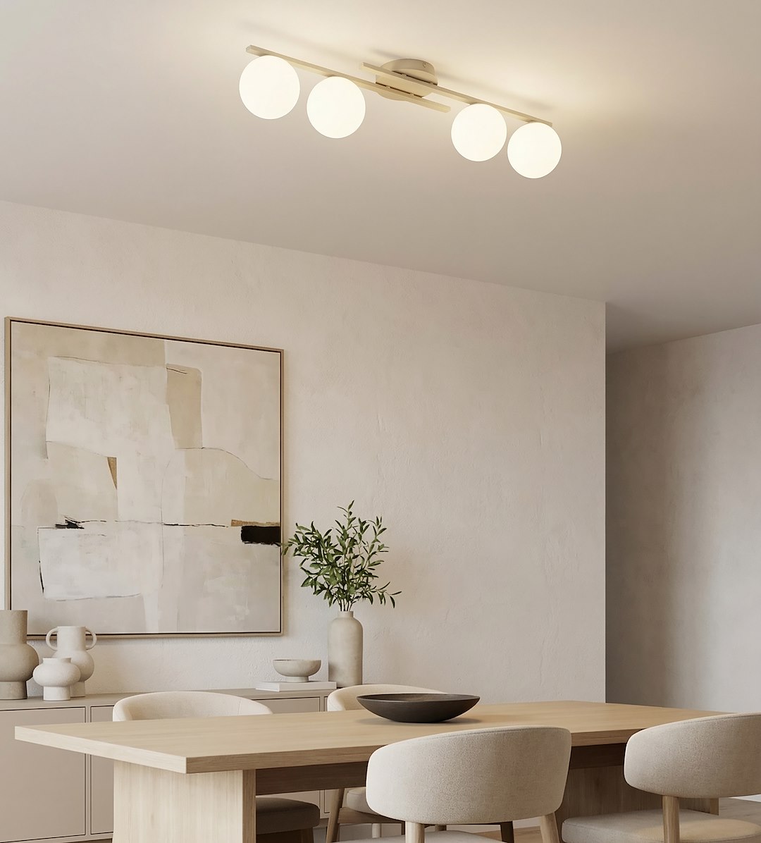 Plafondlamp Vienio Beige Ø14 cm - Afbeelding 3