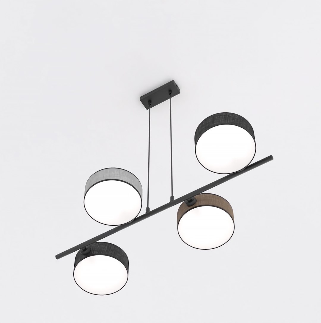 Hanglamp Seistes Zwart Ø20 cm - Afbeelding 4