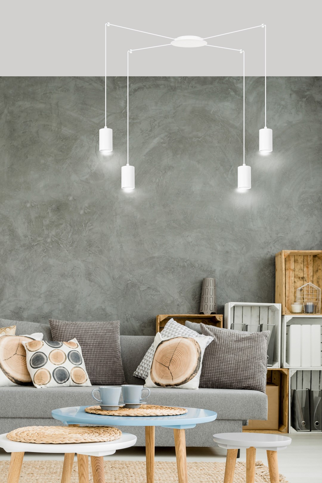 Hanglamp Kussea Wit - Afbeelding 4