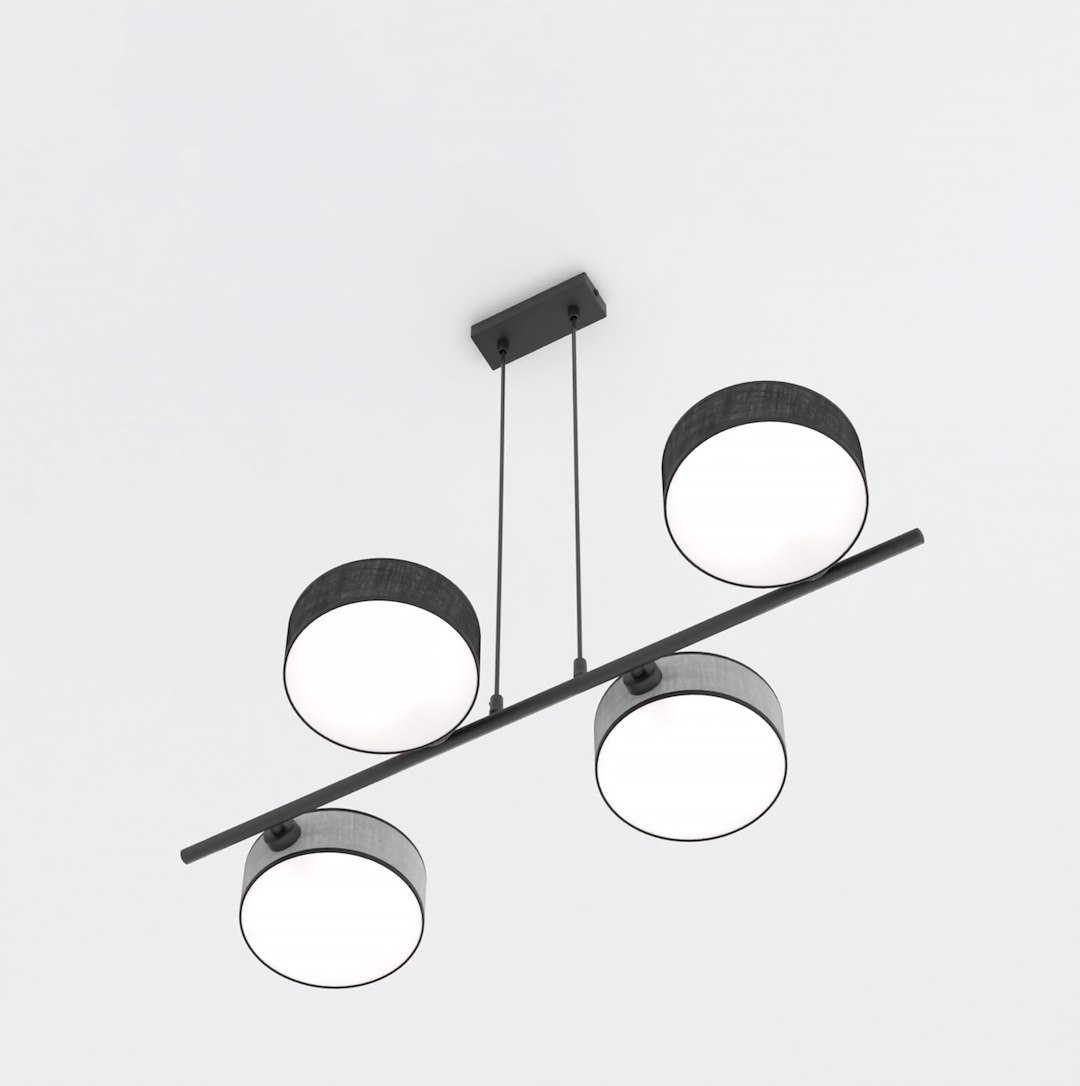 Hanglamp Mibund Zwart Ø20 cm - Afbeelding 4