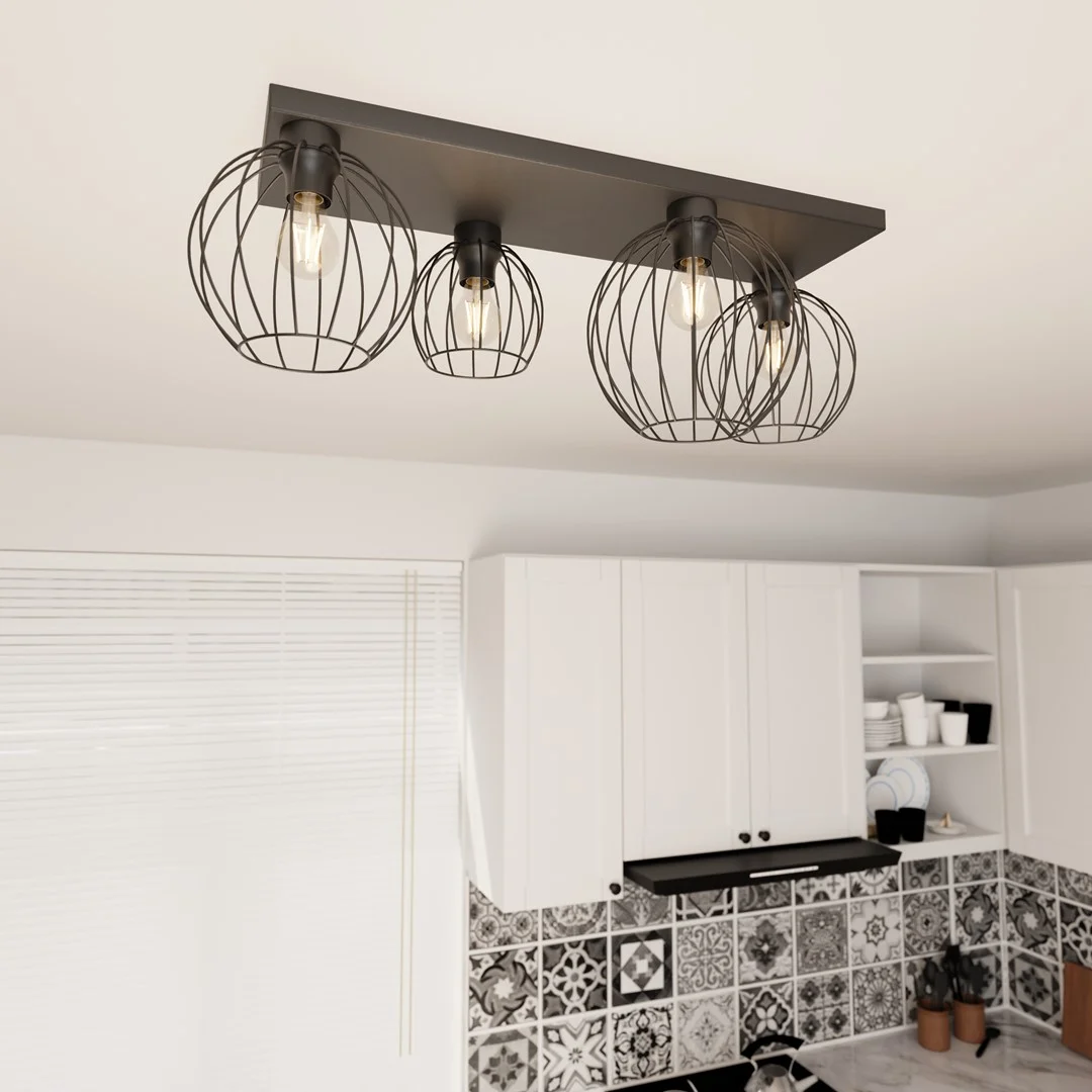 Plafondlamp Halden Zwart Ø24 cm - Afbeelding 4