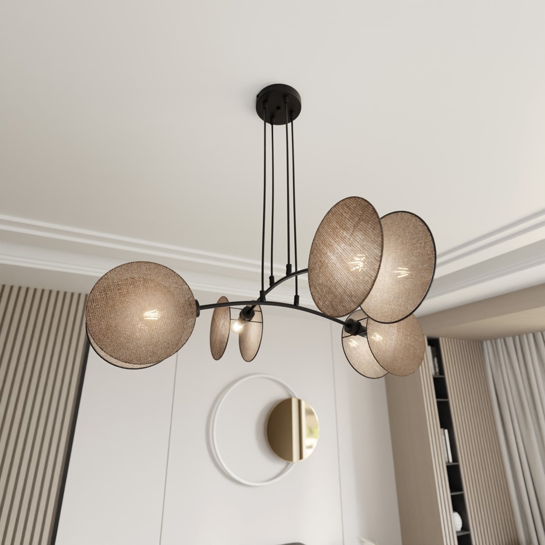 Hanglamp Trole Zwart Ø20 cm - Afbeelding 4