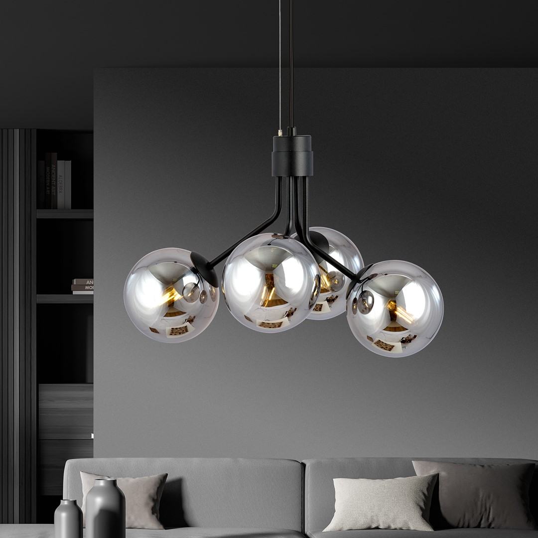 Hanglamp Vardone Zwart Ø14 cm - Afbeelding 4