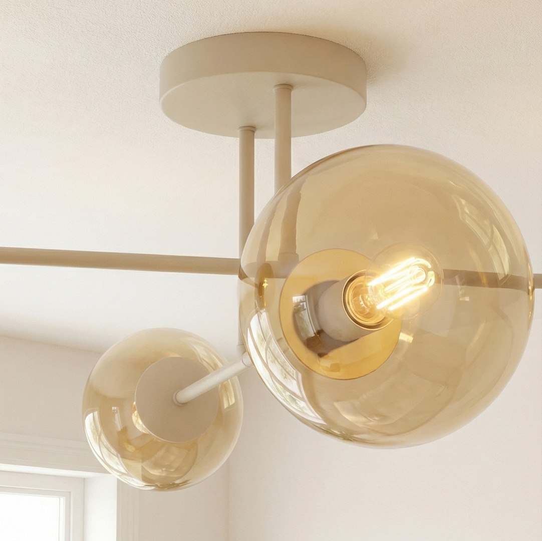 Plafondlamp Jeisse Beige Ø14 cm - Afbeelding 4