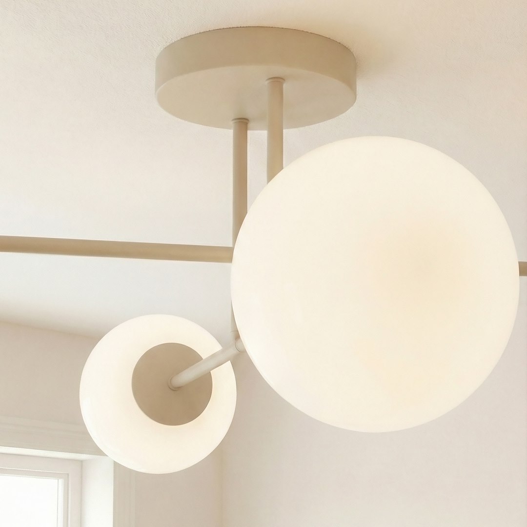 Plafondlamp Caalve Beige Ø14 cm - Afbeelding 4