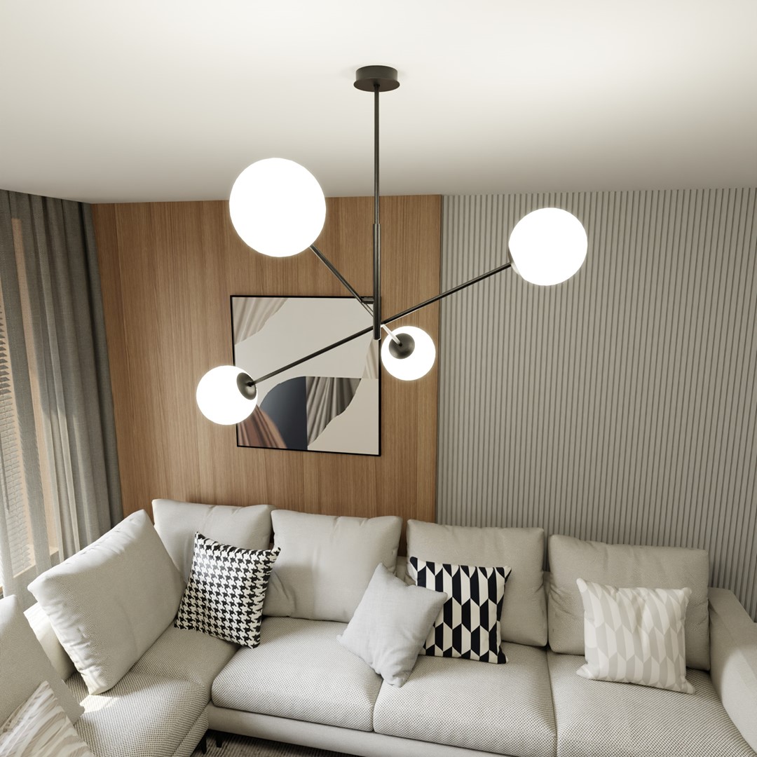 Hanglamp Slietan Zwart Ø15 cm - Afbeelding 4