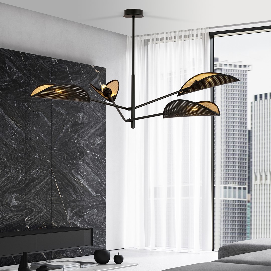 Plafondlamp Vurres Zwart Ø12 cm - Afbeelding 4