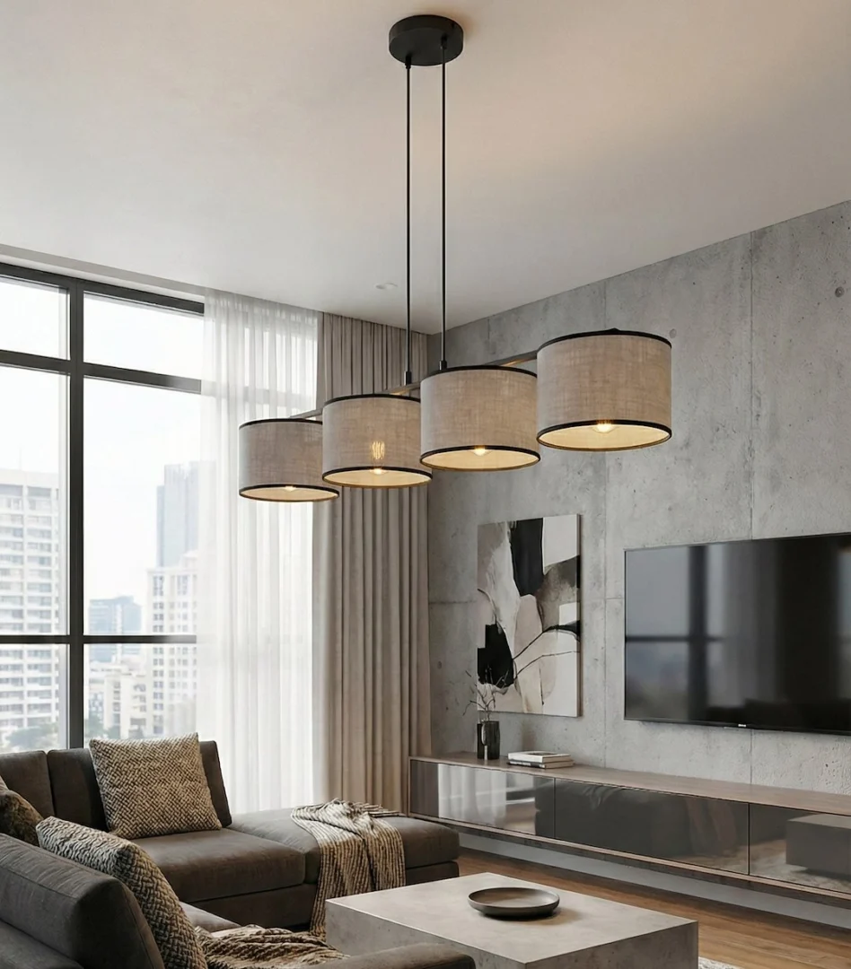 Hanglamp Gemil Grijs Ø20 cm - Afbeelding 4