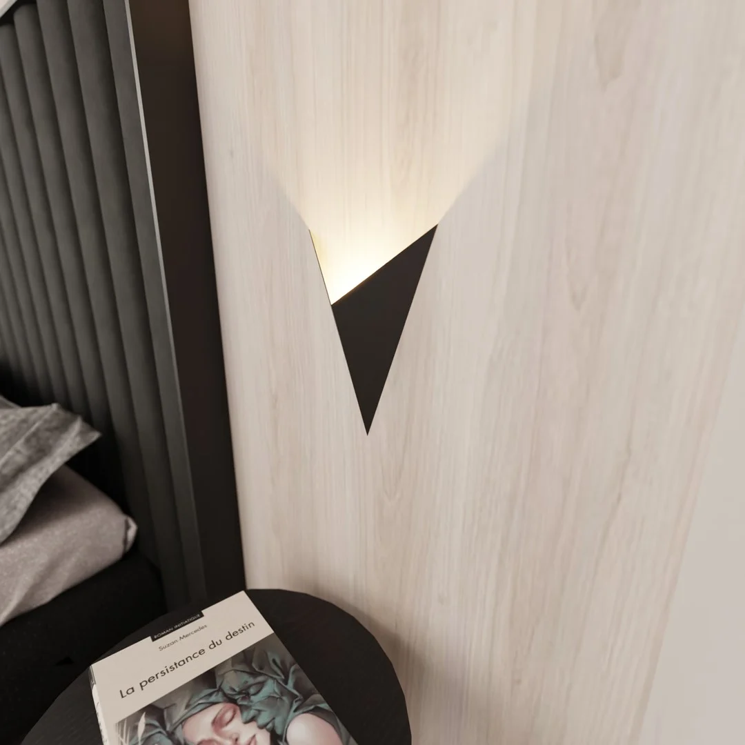 Wandlamp Vaunnak Zwart - Afbeelding 4