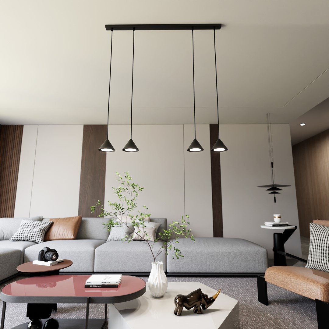Hanglamp Garmora Zwart - Afbeelding 4