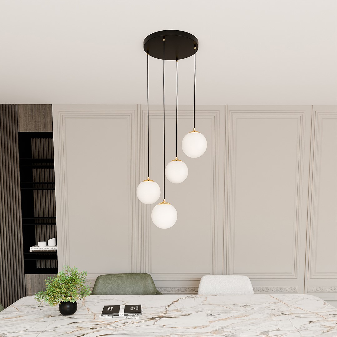 Hanglamp Skaanir Zwart Ø14 cm - Afbeelding 4
