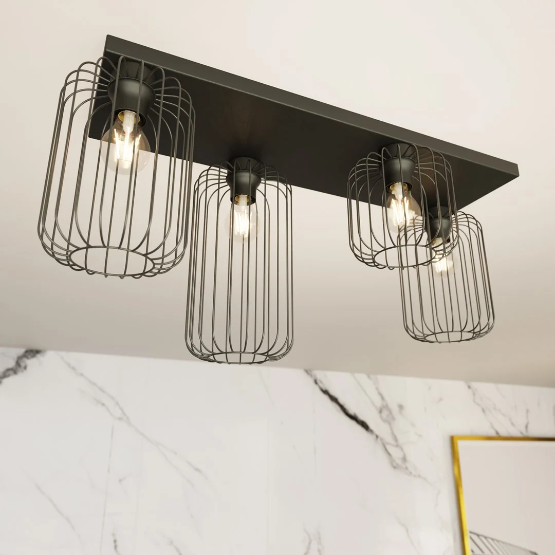 Plafondlamp Zauntek Zwart Ø16 cm - Afbeelding 4