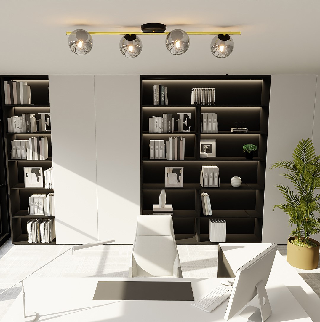 Plafondlamp Triesty Zwart Ø14 cm - Afbeelding 4