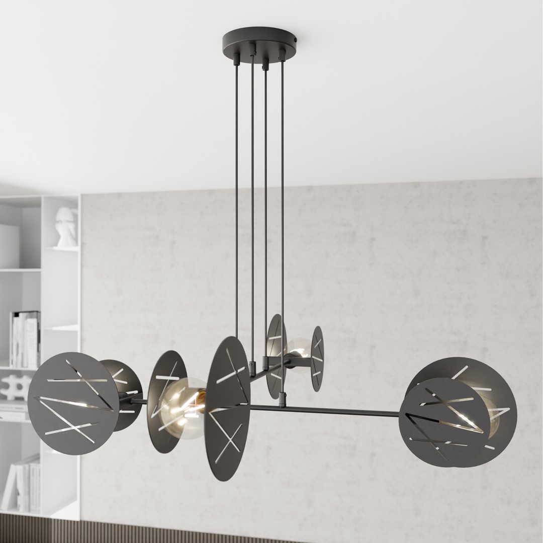 Hanglamp Goostel Zwart Ø20 cm - Afbeelding 4