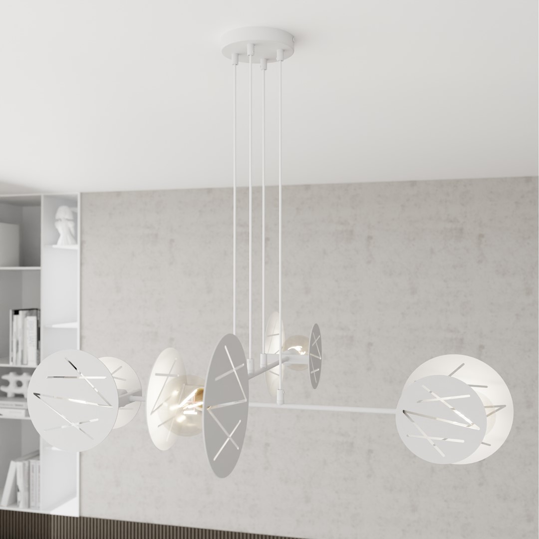 Hanglamp Stooster Wit Ø20 cm - Afbeelding 4