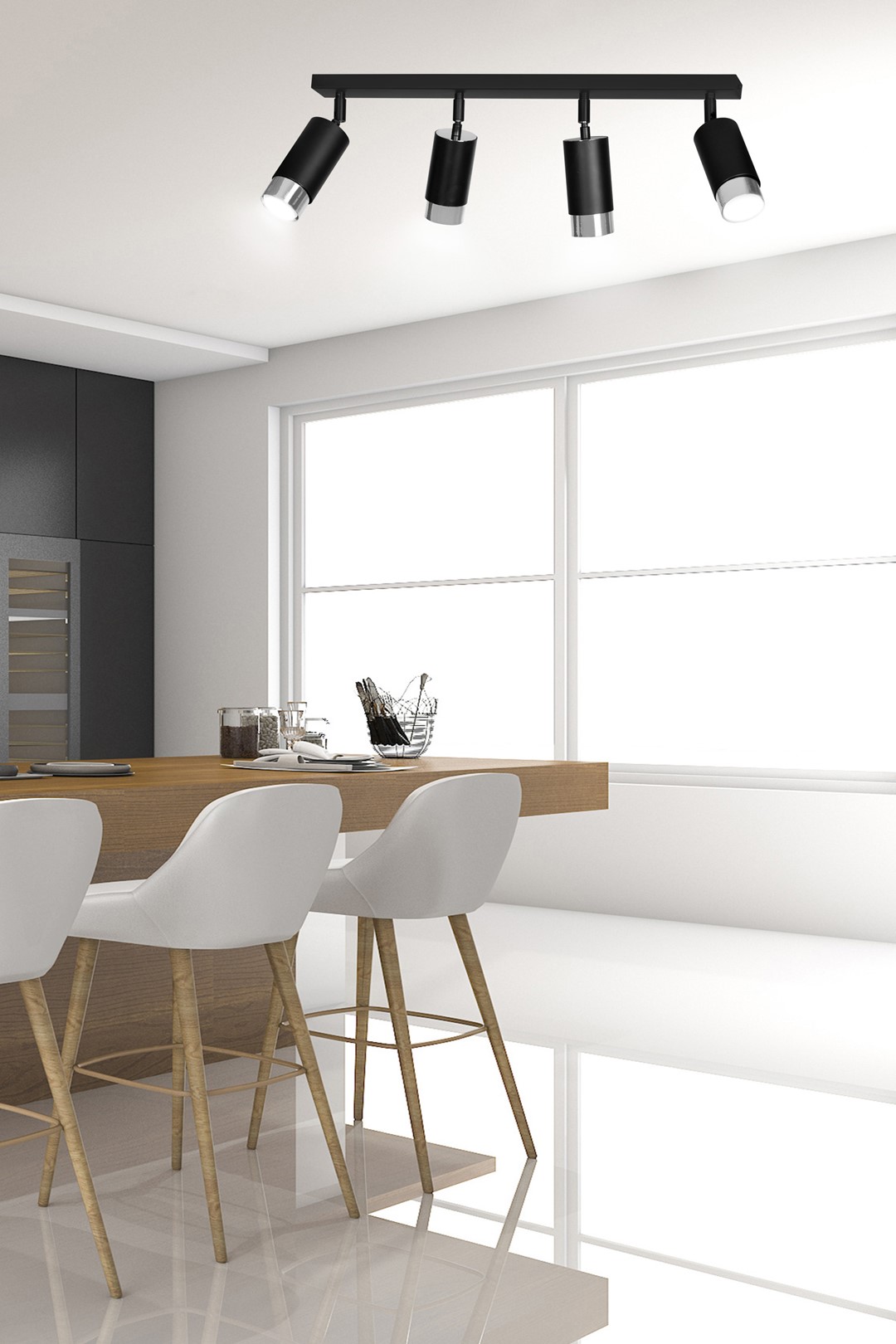 Plafondlamp Raassoro Zwart - Afbeelding 4