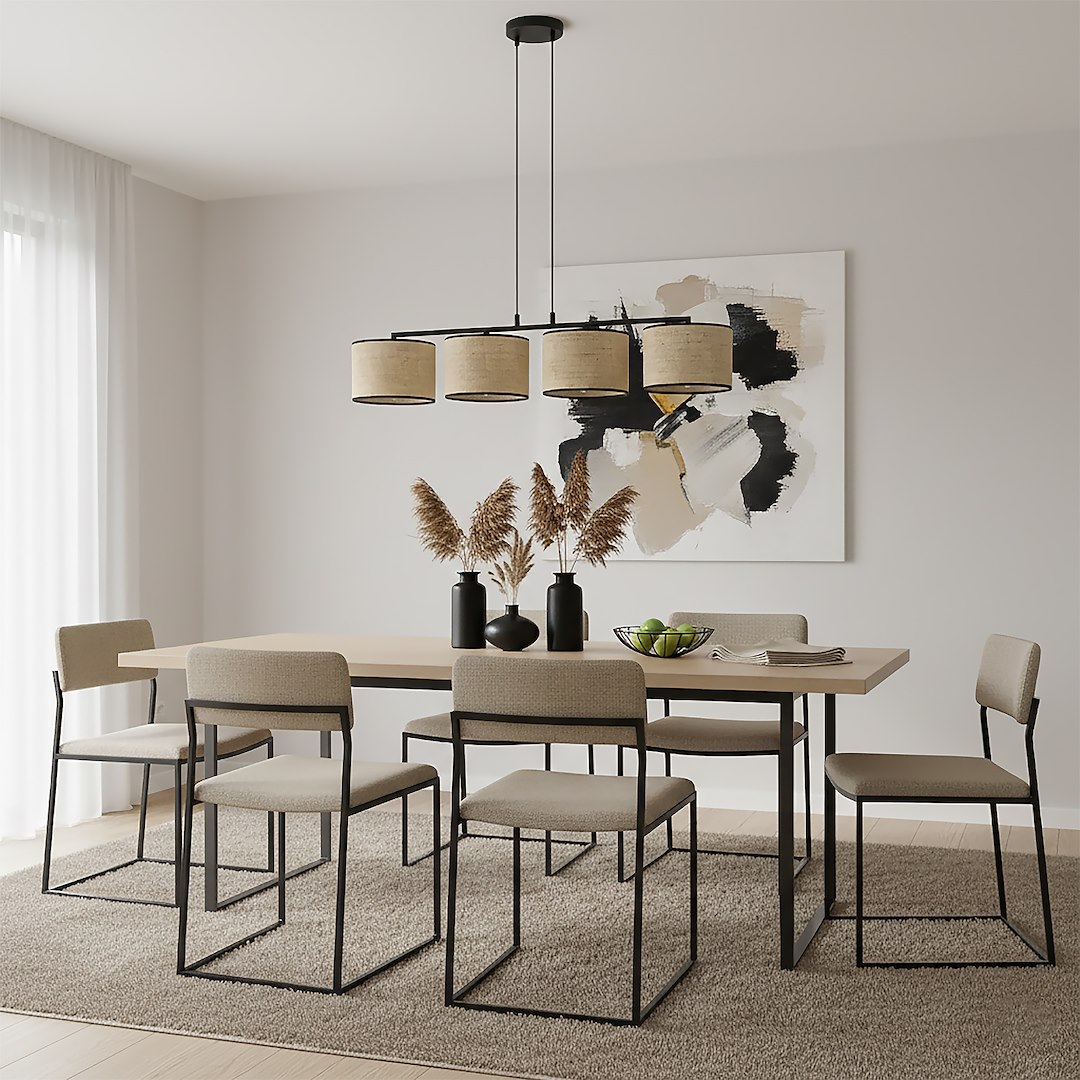 Hanglamp Stootund Zwart Ø20 cm - Afbeelding 4