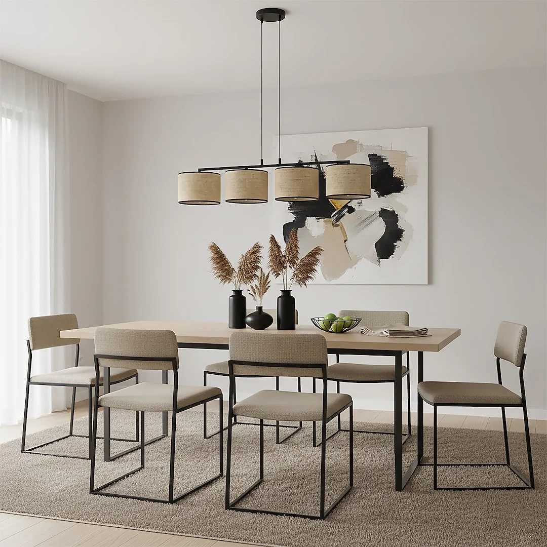 Hanglamp Stootund Zwart Ø20 cm - Afbeelding 4