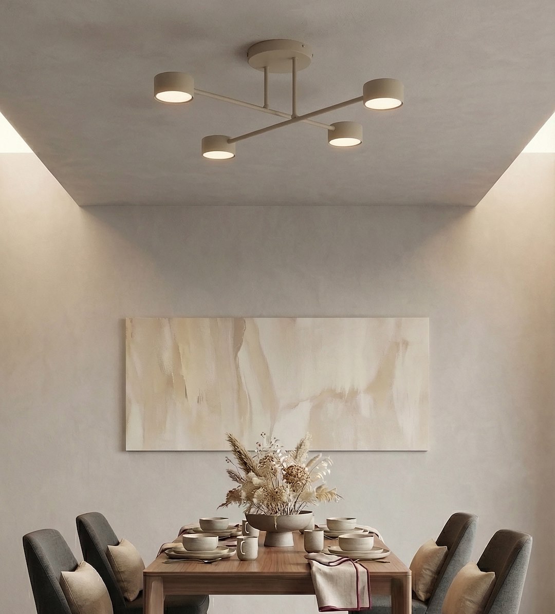 Plafondlamp Greibel Beige - Afbeelding 4