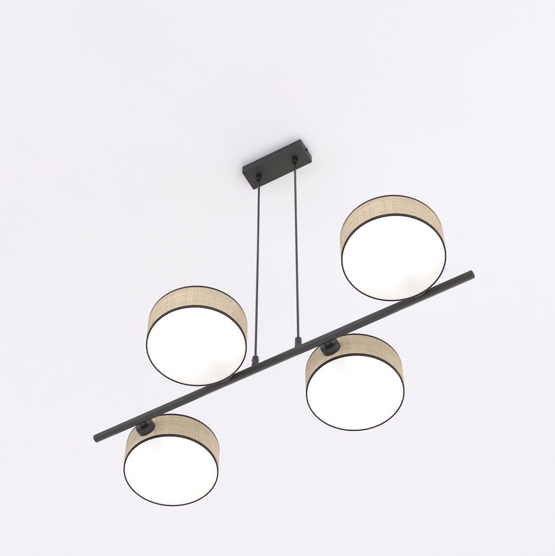 Hanglamp Vulang Bruin Ø20 cm - Afbeelding 4