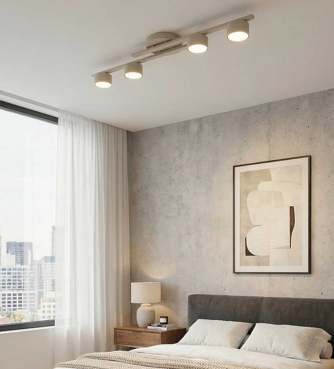 Plafondlamp Beerdora Beige - Afbeelding 4