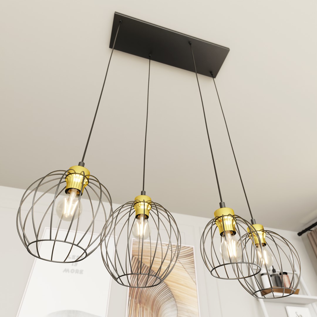 Hanglamp Stoolel Zwart Ø24 cm - Afbeelding 5