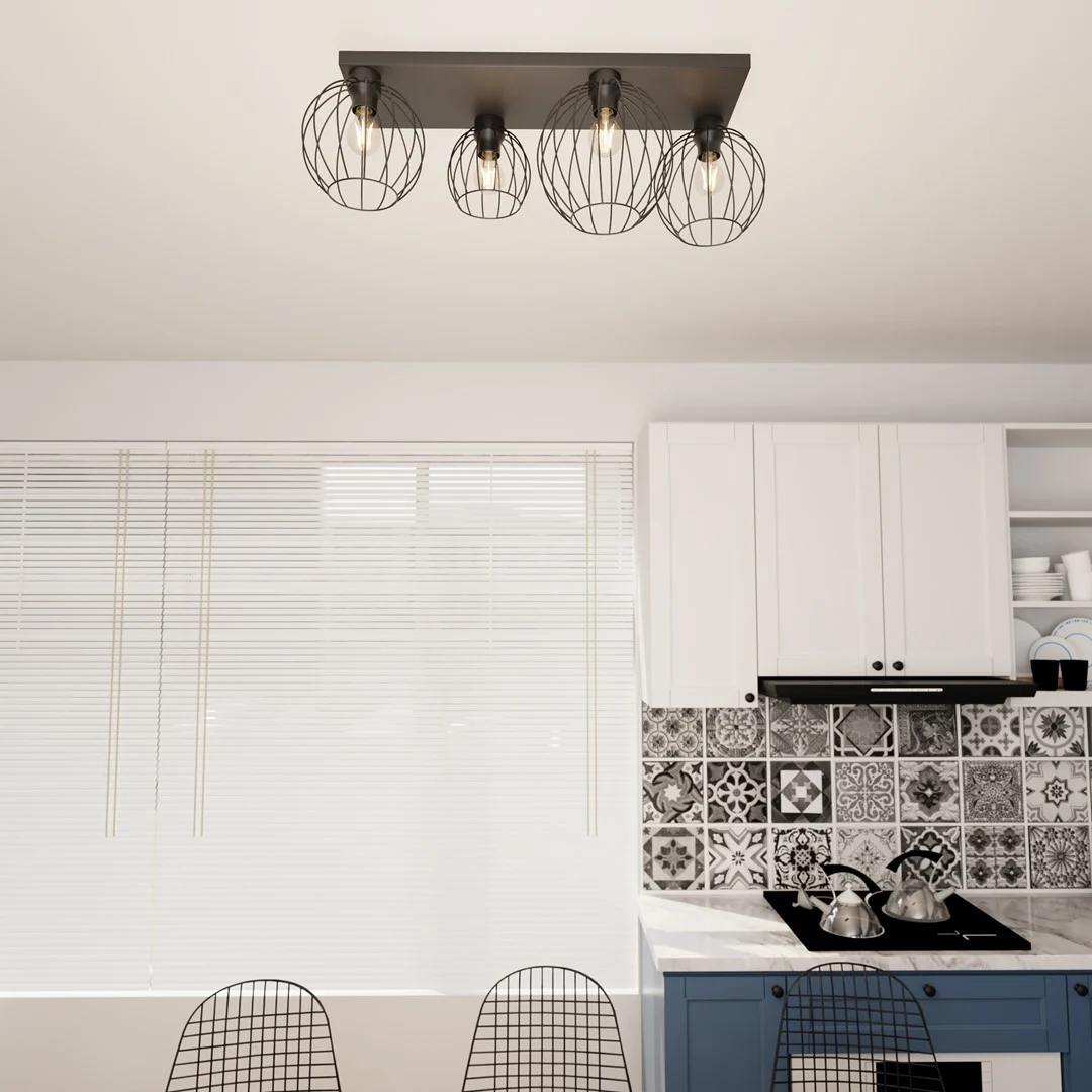 Plafondlamp Halden Zwart Ø24 cm - Afbeelding 5