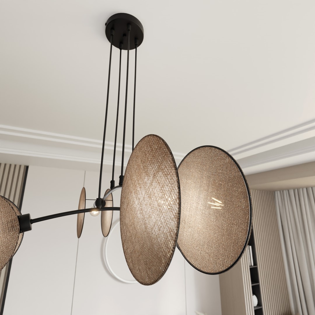 Hanglamp Trole Zwart Ø20 cm - Afbeelding 5