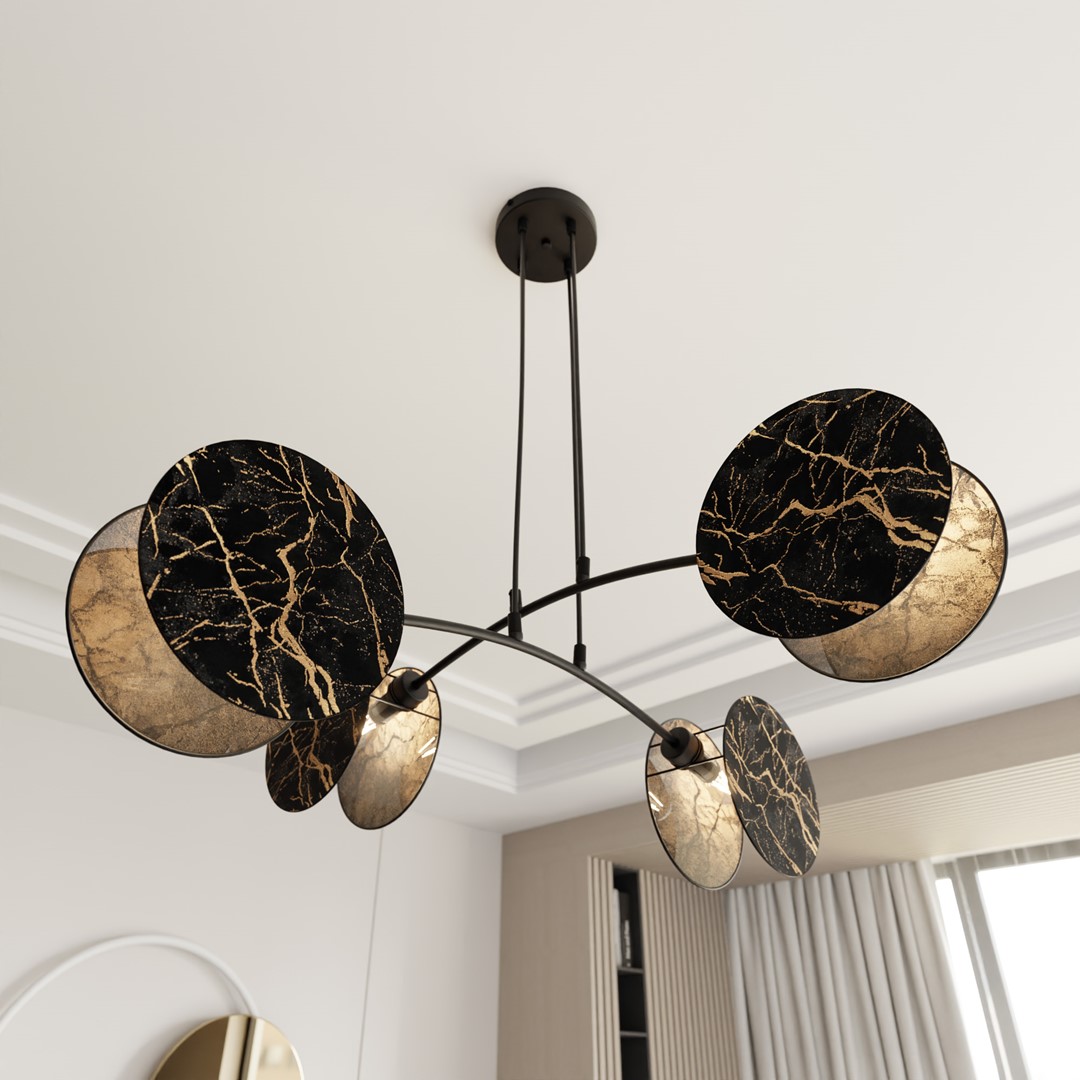 Hanglamp Moorrum Zwart Ø20 cm - Afbeelding 5